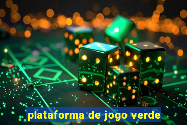 plataforma de jogo verde